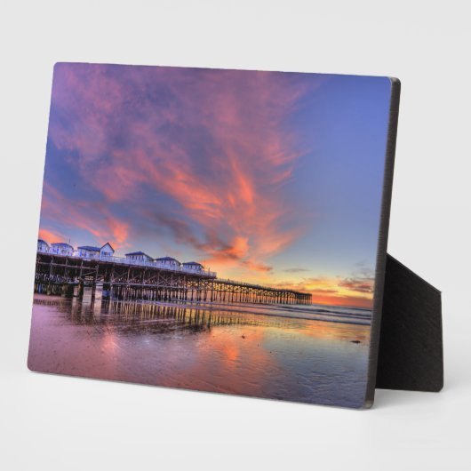 Crystal Pier Sunset Fotoplaat (Zijkant)