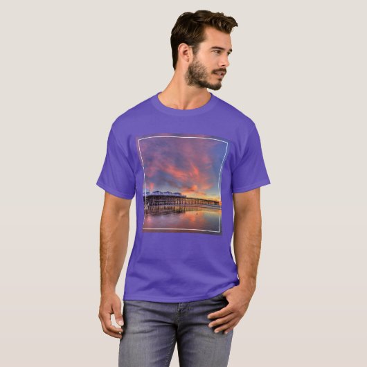 Crystal Pier Sunset T-shirt (Voorkant volledig)