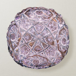 CRYSTAL PILLOW 2 VIOLET ROND KUSSEN