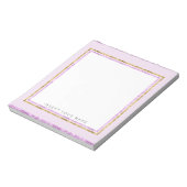 Crystal Pink en Gold Notitieblok 5,5 x 6 inch (Linkerzijde)
