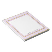 Crystal Pink en Gold Notitieblok 5,5 x 6 inch (Schuin)