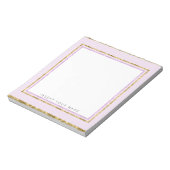 Crystal Pink en Gold Notitieblok 5,5 x 6 inch (Linkerzijde)