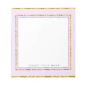 Crystal Pink en Gold Notitieblok 5,5 x 6 inch (Voorkant)