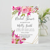 Crystal Pink Peach Rozen Waterverf Vrijgezellenfee Kaart (Staand voorkant)