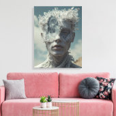 Crystal Portrait Canvas Afdruk (Insitu (Woonkamer))