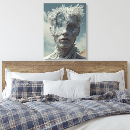 Crystal Portrait Canvas Afdruk (Insitu (Slaapkamer))