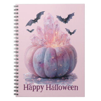 Crystal Pumpkin Happy Halloween esthetiek Notitieboek