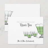 Crystal Punch Bowl Hartelijk dank Bedankkaart (Voorkant / Achterkant)