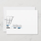 Crystal Punch Bowl Hartelijk dank Bedankkaart (Achterkant)