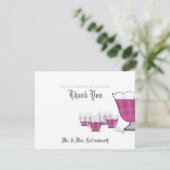 Crystal Punch Bowl Hartelijk dank Bedankkaart (Staand voorkant)