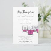 Crystal Punch Bowl-opnamekaart RSVP Kaartje (Staand voorkant)