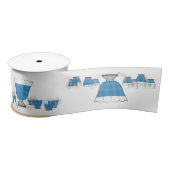 Crystal Punch Bowl Satin Ribbon Satijnen Lint (Spoel)