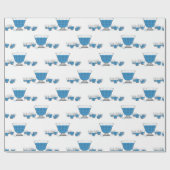 Crystal Punch Bowl Wedding Tissue Paper Cadeaupapier (Vlak)