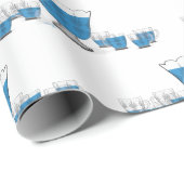 Crystal Punch Bowl Wedding Tissue Paper Cadeaupapier (Rol Hoek)