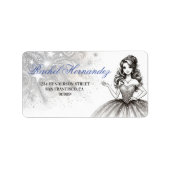 Crystal Quinceañera Meisje Etiket (Voorkant)