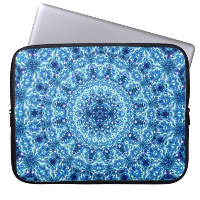 Crystal Radiance Mandala Laptop Sleeve (Voorkant)