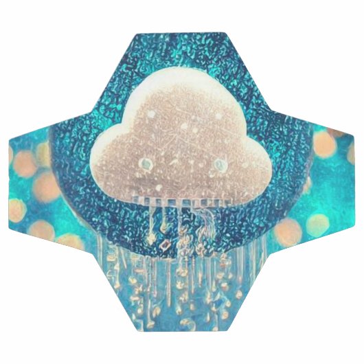 Crystal Rain Cloud Voetbal (Enkel)