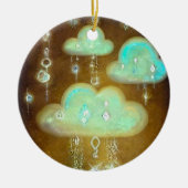 Crystal Rain Clouds Keramisch Ornament (Voorkant)