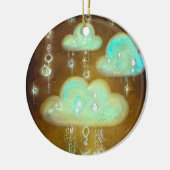 Crystal Rain Clouds Keramisch Ornament (Links)