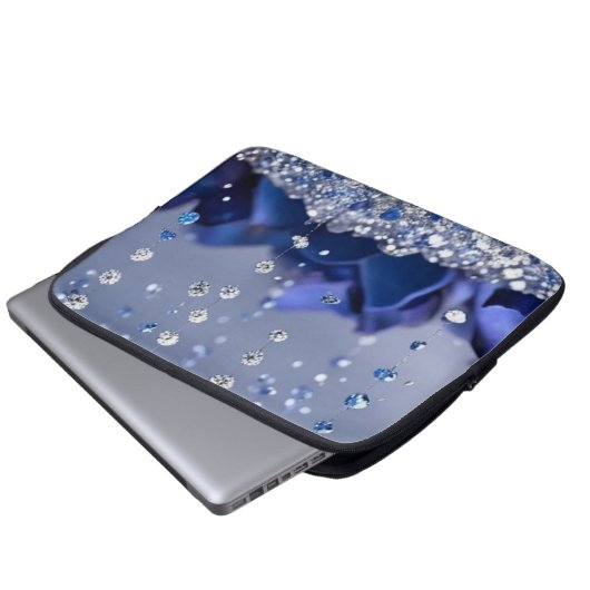 Crystal Rain Electronics Bag Laptop Sleeve (Voorkant onderkant)