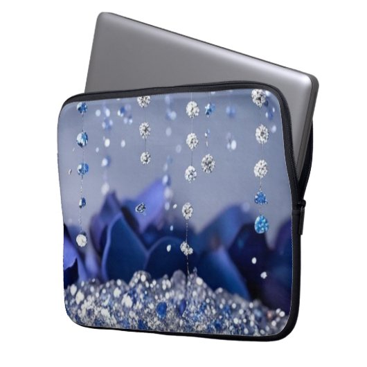 Crystal Rain Electronics Bag Laptop Sleeve (Voorkant Links)