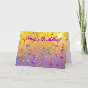 Crystal Rain Rainbow Happy Birthday! Kaart