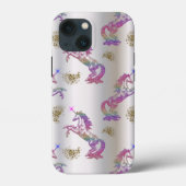 Crystal Rainbow Unicorns OtterBox iPhone Case (Achterkant)