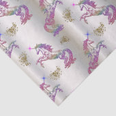 Crystal Rainbow Unicorns Tissuepapier (Detail)