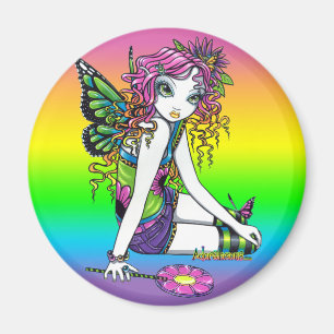 "Crystal" regenboog Snoep Fairy Art Magnet