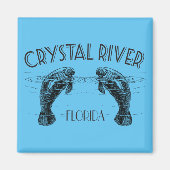 Crystal River Florida met Manatees Magneet (Voorkant)