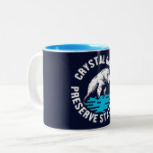 Crystal River Preserve State Park Tweekleurige Koffiemok (Voorkant links)