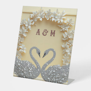 Crystal Romance Celebration Stijl Reclamebord Met Voetstuk