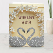 Crystal Romance Viering Stijl Bedankkaart (Achterkant)