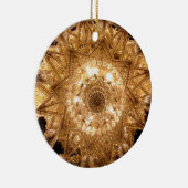 'Crystal' Ronde Ornament (Goud) (Rechts)