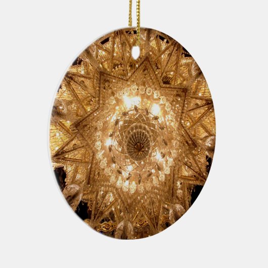 'Crystal' Ronde Ornament (Goud) (Rechts)