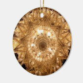 'Crystal' Ronde Ornament (Goud) (Links)
