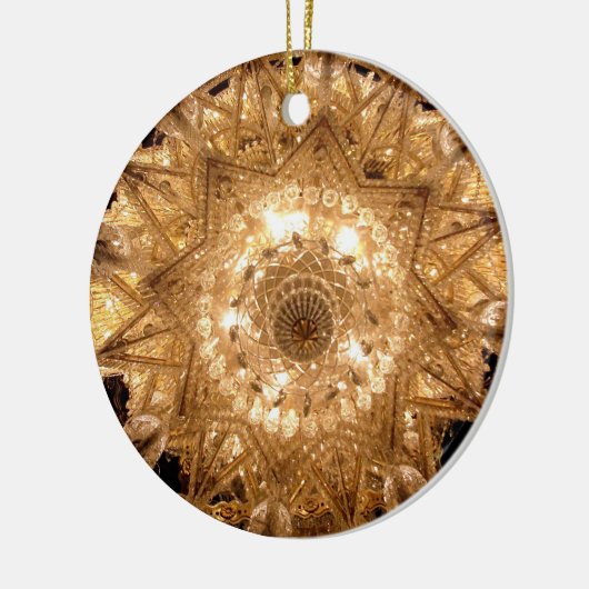 'Crystal' Ronde Ornament (Goud) (Links)