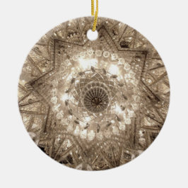 "Crystal" Ronde Ornament (zilver)