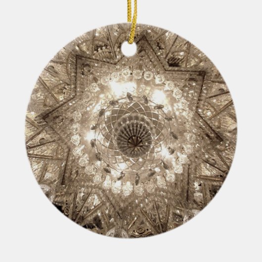 "Crystal" Ronde Ornament (zilver) (Voorkant)