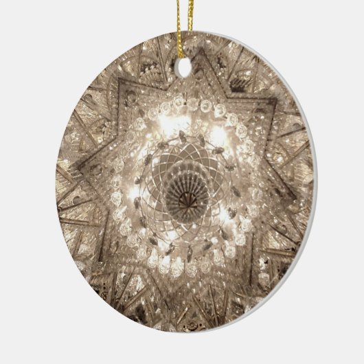 "Crystal" Ronde Ornament (zilver) (Links)