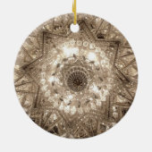 "Crystal" Ronde Ornament (zilver) (Achterkant)