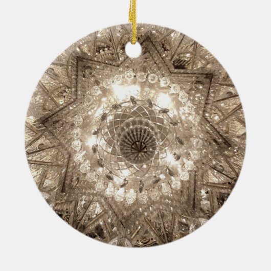 "Crystal" Ronde Ornament (zilver) (Achterkant)