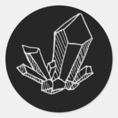 Crystal Ronde Sticker (Voorkant)