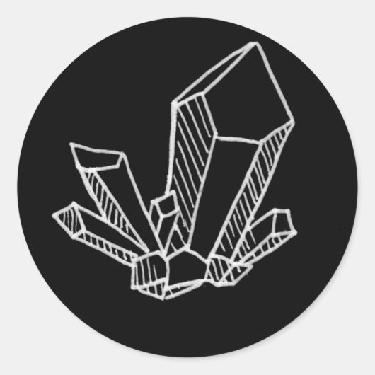 Crystal Ronde Sticker (Voorkant)
