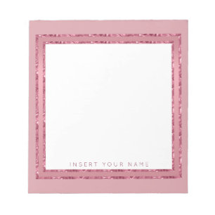 Crystal Roos Gold Persoonlijk Notitieblok 5,5 x 6 