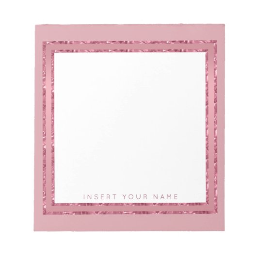 Crystal Roos Gold Persoonlijk Notitieblok 5,5 x 6  (Voorkant)