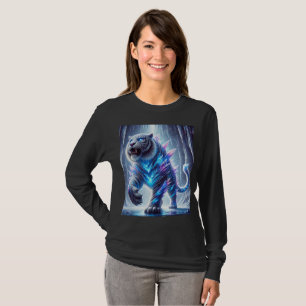Crystal Sabre-Toothed Tiger T-Shirt Design.