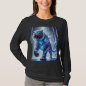 Crystal Sabre-Toothed Tiger T-Shirt Design. (Voorkant)