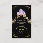 Crystal Shop Black en Gold Visitekaartje (Voorkant)