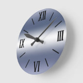 Crystal Silver Wall Clock Ronde Klok (Hoek)